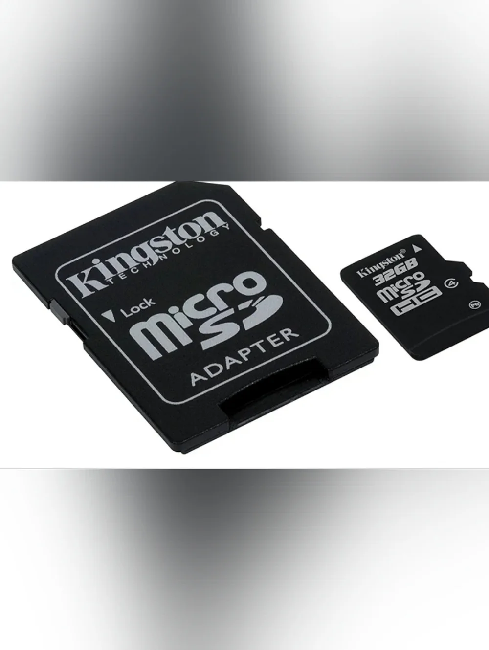 Kingston 32GB microSD with SD Adapter - Black and Red Packaging